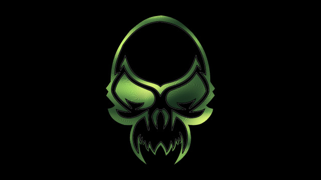 Green alien skull cobra glow free wallpaper for desktop - medium preview image