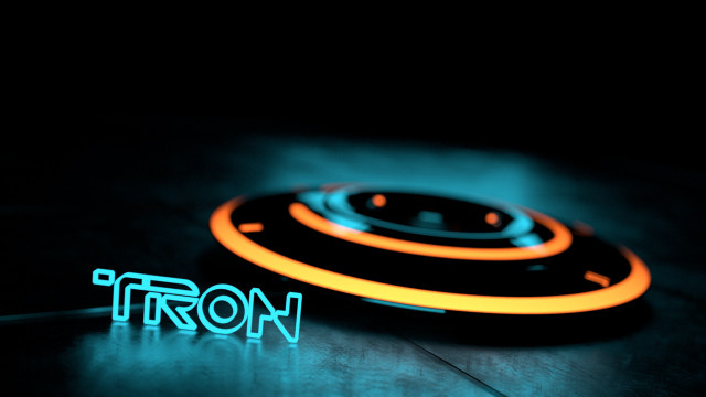 Neon sign table black background free wallpaper for desktop - medium preview image