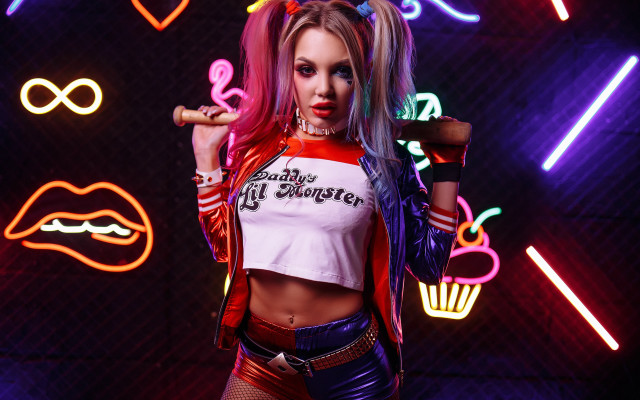 Red shirt neon sign cigarette free wallpaper for desktop - medium preview image