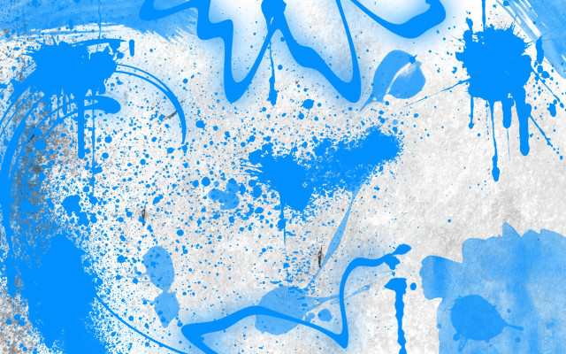 Blue white painting splatters background free wallpaper for desktop - medium preview image
