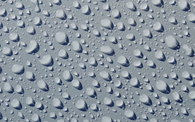 Water droplet blue sky photorealism #2 free wallpaper for desktop - medium preview image