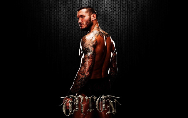 Man tattoo back black background free wallpaper for desktop - medium preview image