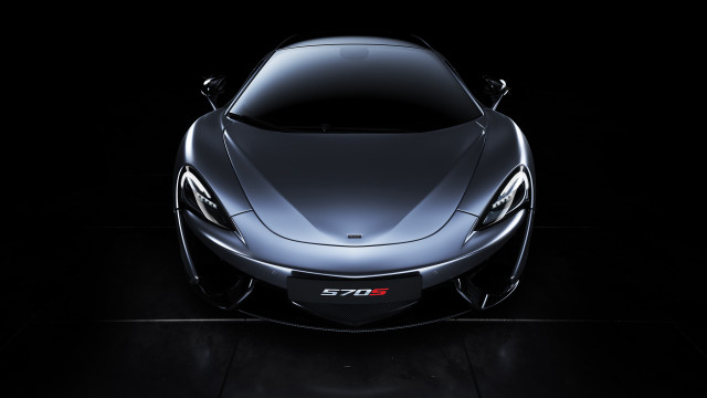 Black sports car dark room #3 free wallpaper for desktop - medium preview image