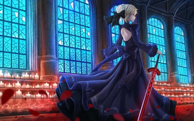 Alice prin gothic sword stained free wallpaper for desktop - medium preview image