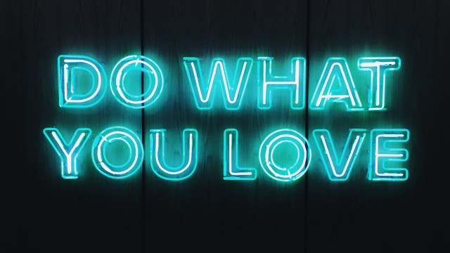 Neon sign do what you free wallpaper for desktop - medium preview image