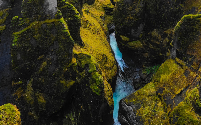 River rocky mountains moss blue free wallpaper for desktop - medium preview image