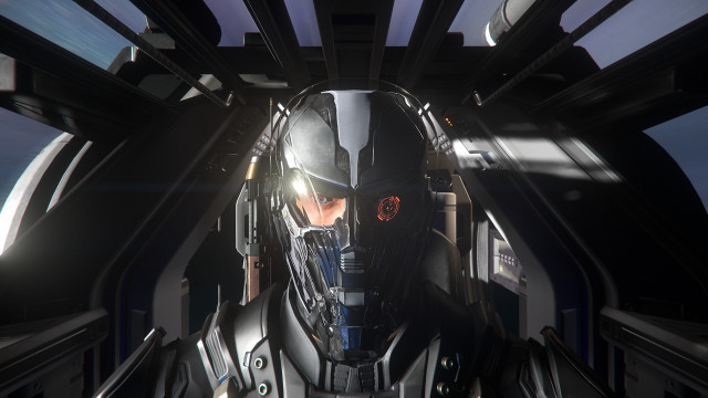 Futuristic suit helmet scifi everyder free wallpaper for desktop - medium preview image