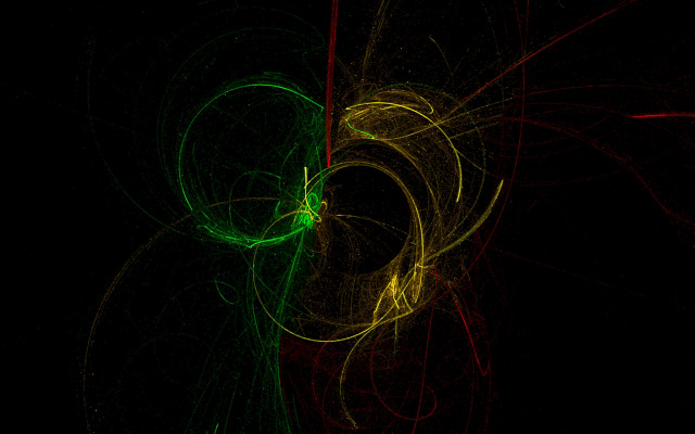 Green yellow swirl constellation planet free wallpaper for desktop - medium preview image