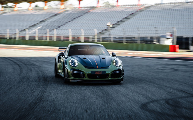 Green sports car race track #8 free wallpaper for desktop - medium preview image