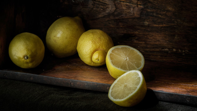 Lemons wooden table knife lemon free wallpaper for desktop - medium preview image