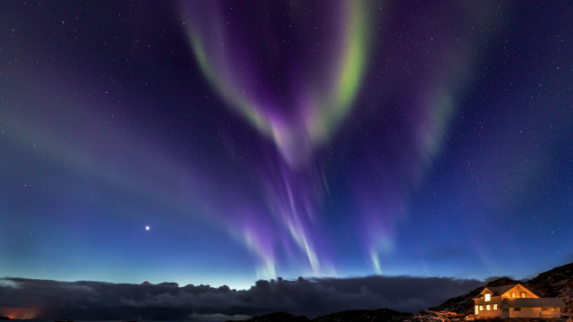 House lights sky clouds space free wallpaper for desktop - medium preview image