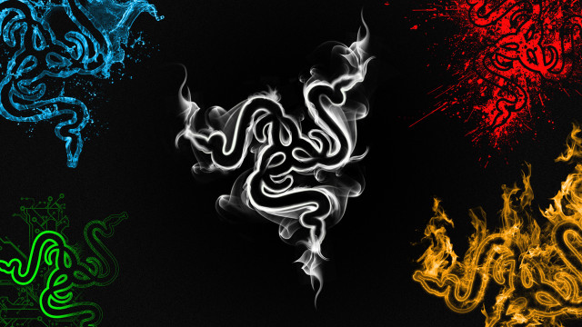 Colored smoke black background red free wallpaper for desktop - medium preview image