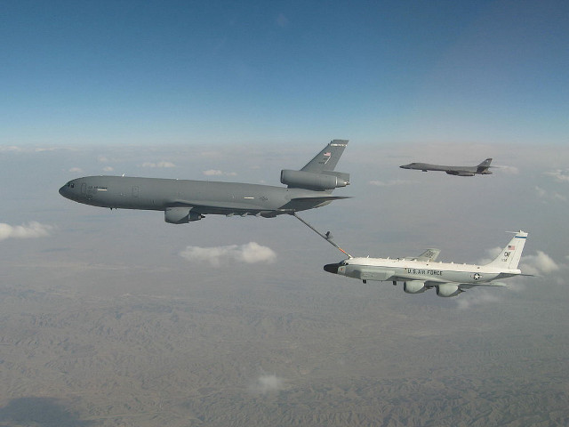 Military plane towing another plane free wallpaper for desktop - medium preview image