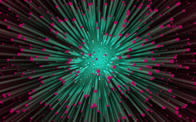 Green pink dots starburst particles free wallpaper for desktop - medium preview image