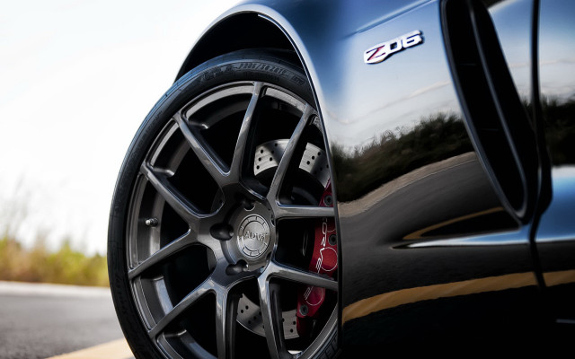 Car tire road sky grass free wallpaper for desktop - medium preview image