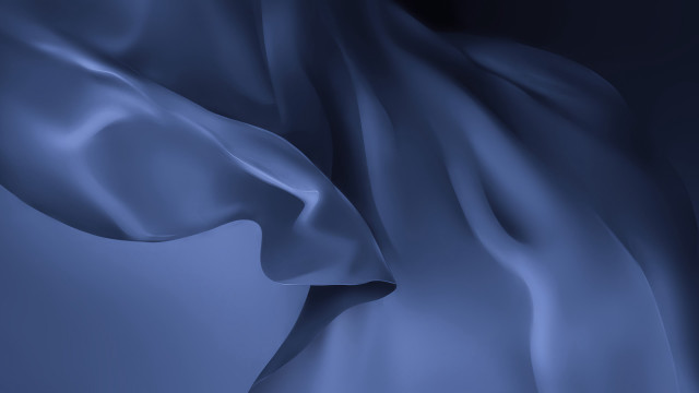 Blue silk wave black background free wallpaper for desktop - medium preview image