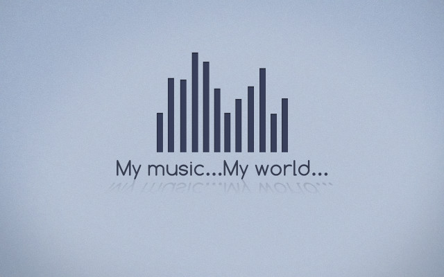 My music world equalizer conceptual free wallpaper for desktop - medium preview image