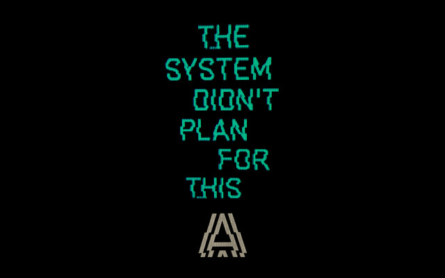 Black green text neoism album free wallpaper for desktop - medium preview image