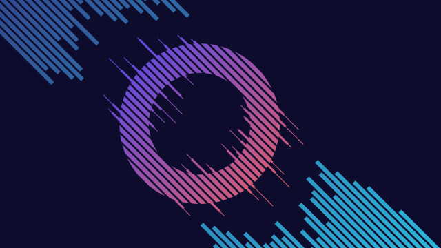 Colorful circle dark blue pink free wallpaper for desktop - medium preview image