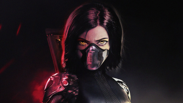 Woman gun mask cobra blackhair free wallpaper for desktop - medium preview image