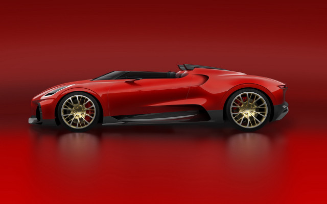 Red sports car gradient dahlov free wallpaper for desktop - medium preview image