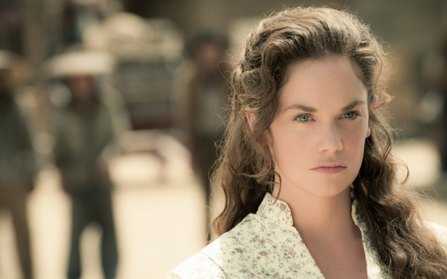 Woman longhair white shirt street free wallpaper for desktop - medium preview image