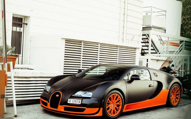 Bugatti building basketball hoop 3d free wallpaper for desktop - medium preview image