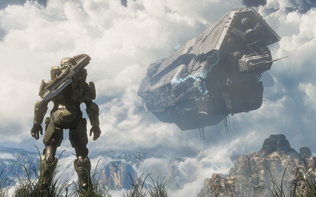 Sci fi character giant sky free wallpaper for desktop - medium preview image