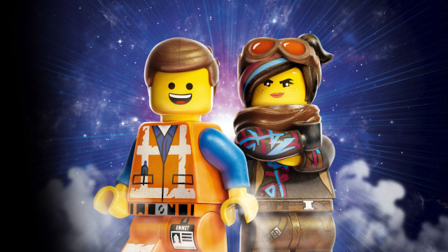 Lego man woman space stars free wallpaper for desktop - medium preview image