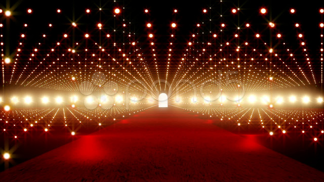 Red carpet lights city night free wallpaper for desktop - medium preview image