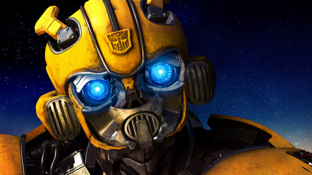 Robot yellow black blue eyes free wallpaper for desktop - medium preview image