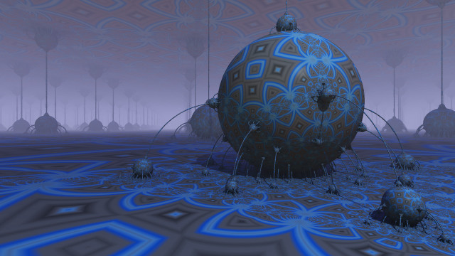 Strange object blue purple circles free wallpaper for desktop - medium preview image