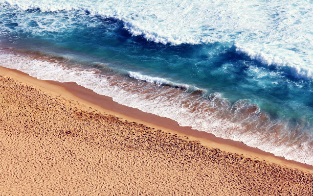 Beach wave person shore australian #2 free wallpaper for desktop - medium preview image