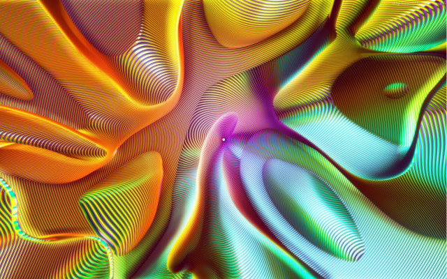 Colorful flower spiral fractals generative free wallpaper for desktop - medium preview image