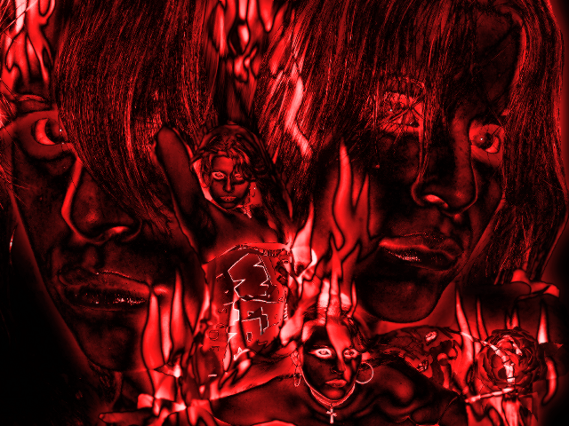 Red woman knife man knife free wallpaper for desktop - medium preview image