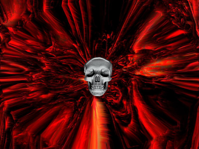 Skull red background red light free wallpaper for desktop - medium preview image