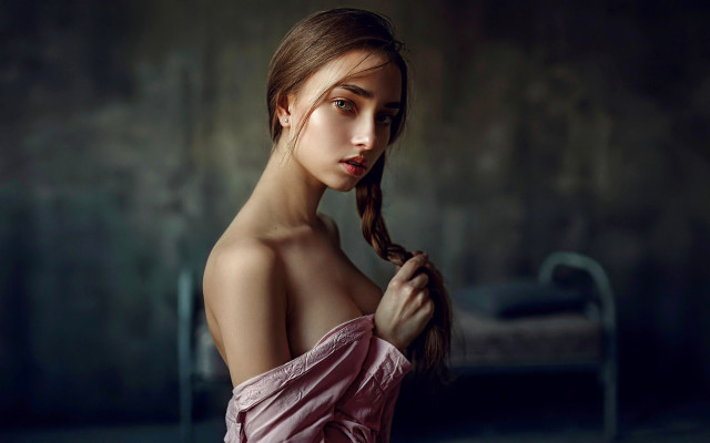 Woman braid portrait romanticism elina free wallpaper for desktop - medium preview image