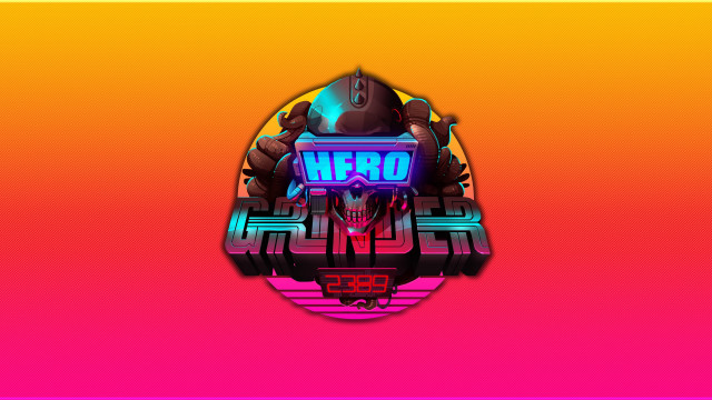 Hero monster logo neon robot free wallpaper for desktop - medium preview image