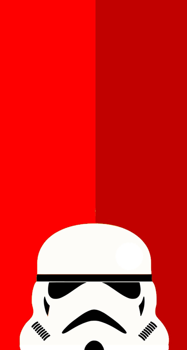 Star wars stormtrooper minimalist flag free wallpaper for mobile - medium preview image