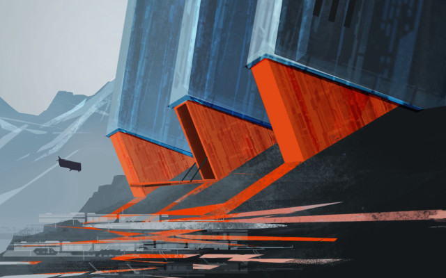Building sky mountains person constructivism free wallpaper for desktop - medium preview image