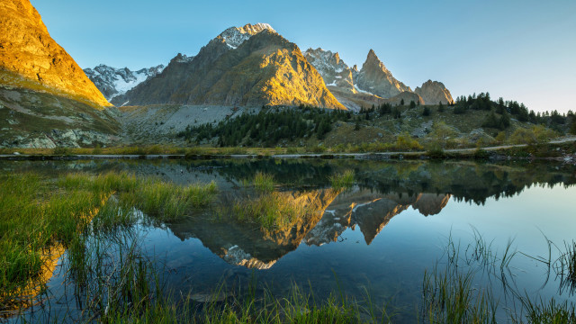 Mountain lake forest sky nature #7 free wallpaper for desktop - medium preview image