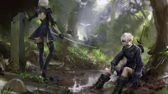 Andor basch niar automata forest free wallpaper for desktop - medium preview image