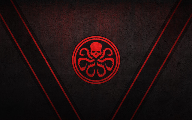Red black wall skull circle free wallpaper for desktop - medium preview image