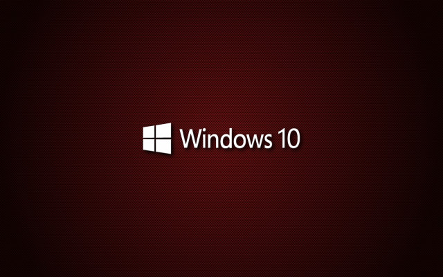 Red background windows 10 logo free wallpaper for desktop - medium preview image