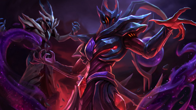 Demonic red eye purple red free wallpaper for desktop - medium preview image