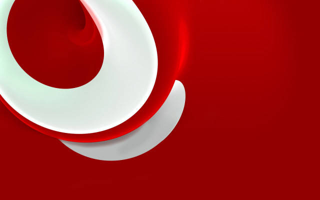 Red white abstract center bottom free wallpaper for desktop - medium preview image