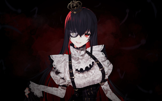 Gothic victorian woman crown black free wallpaper for desktop - medium preview image