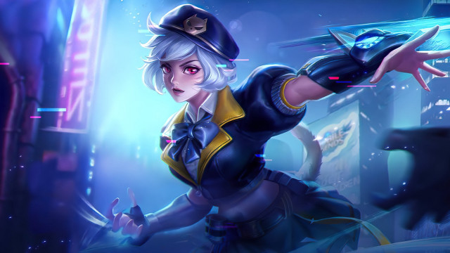 Woman cobra neon ally league free wallpaper for desktop - medium preview image