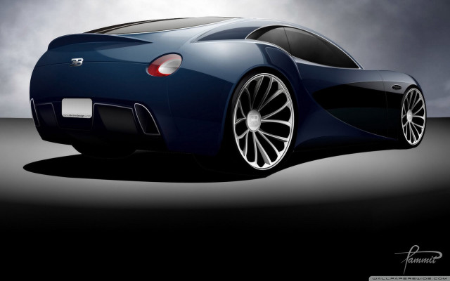 Blue sports car black background free wallpaper for desktop - medium preview image