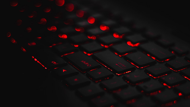 Keyboard red lights blood rose free wallpaper for desktop - medium preview image